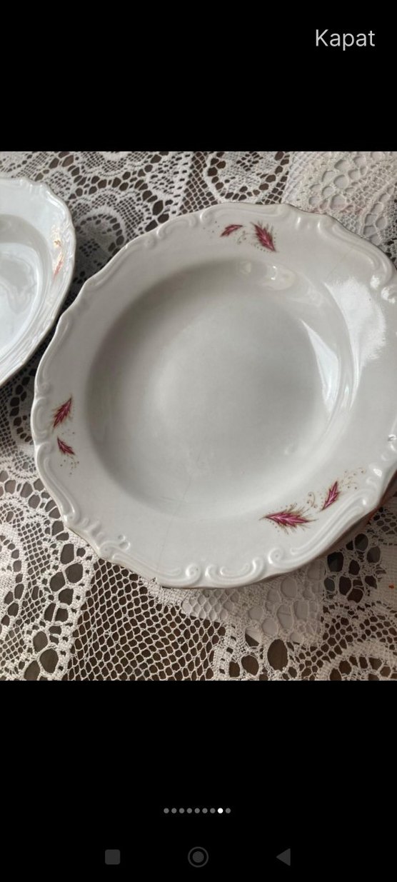 Parlak kahverengi 4 adet yemek tabağı - Görsel 3