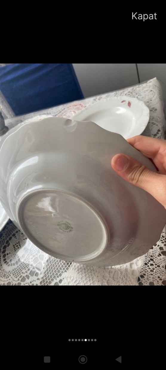 Parlak kahverengi 4 adet yemek tabağı - Görsel 5