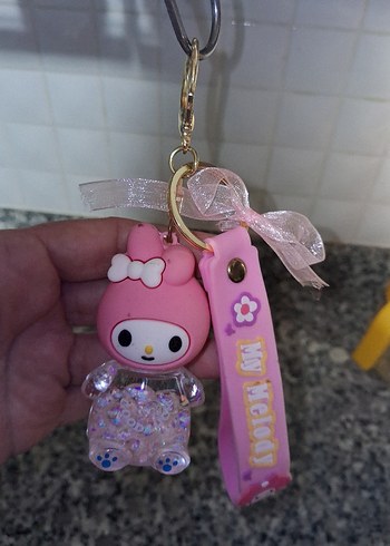 Hello Kitty hallolur kıtty anahtarlık