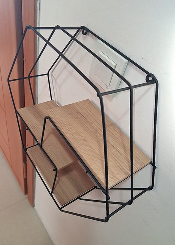 Ikea Ahşap Raf Metal kıtaplık