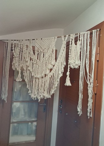 makrome duvar perdesı dekor - Görsel 3