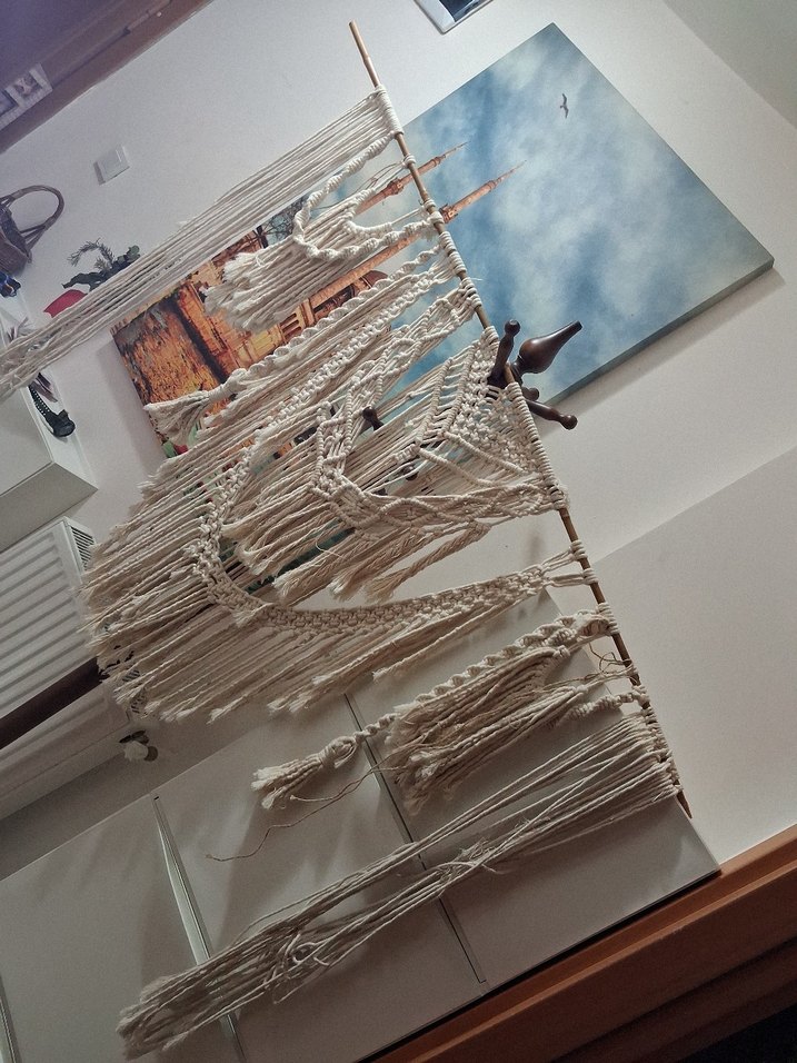 makrome duvar perdesı dekor - Görsel 2