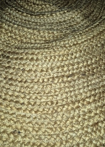 Yuvarlak Hasır jut  Halı zara - Görsel 4