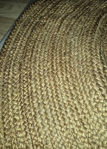 Yuvarlak Hasır jut  Halı zara - Görsel 3