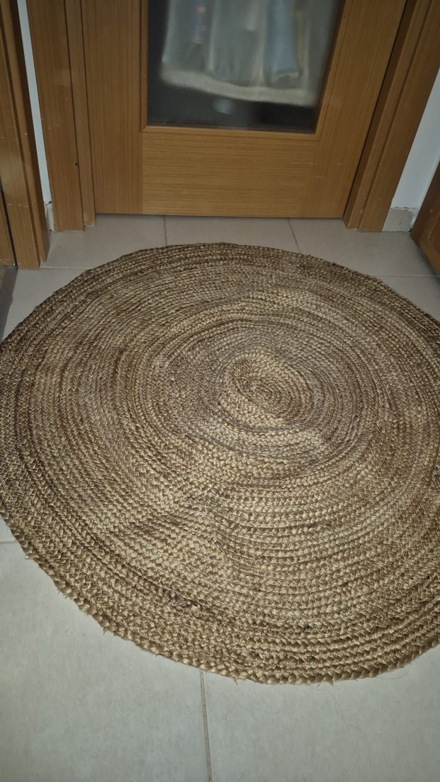 Yuvarlak Hasır jut  Halı zara - Görsel 2