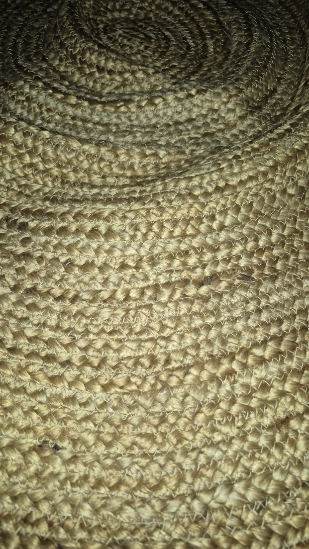 Yuvarlak Hasır jut  Halı zara - Görsel 4