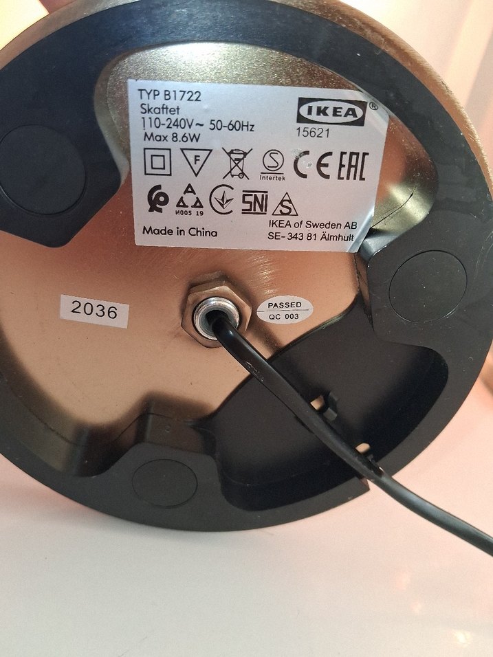 ıkea abajur lamba rattan - Görsel 3