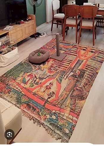 Beden çeşitli Renk otantik jüt desen hali