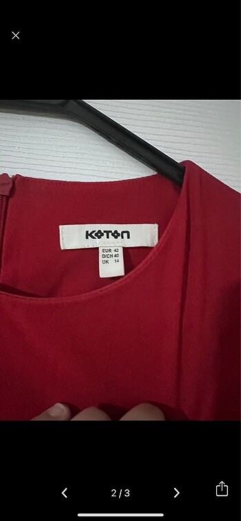 Koton Koton kırmızı elbise