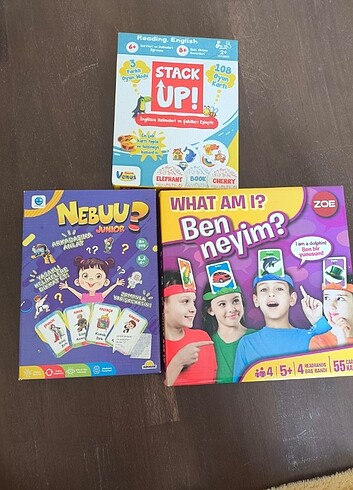What am i?, nebuu juinor, stack up keyifli 3 kutu oyunu 