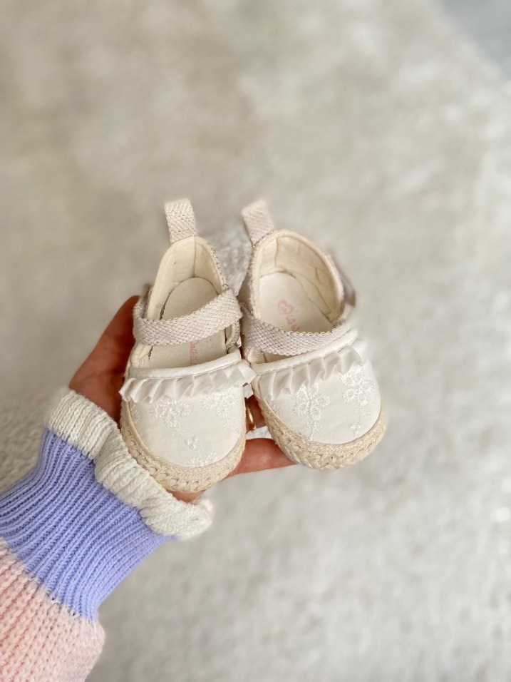 LCW STEPS Hasır Tabanlı Kız Bebek İlk Adım Ayakkabısı - Görsel 2