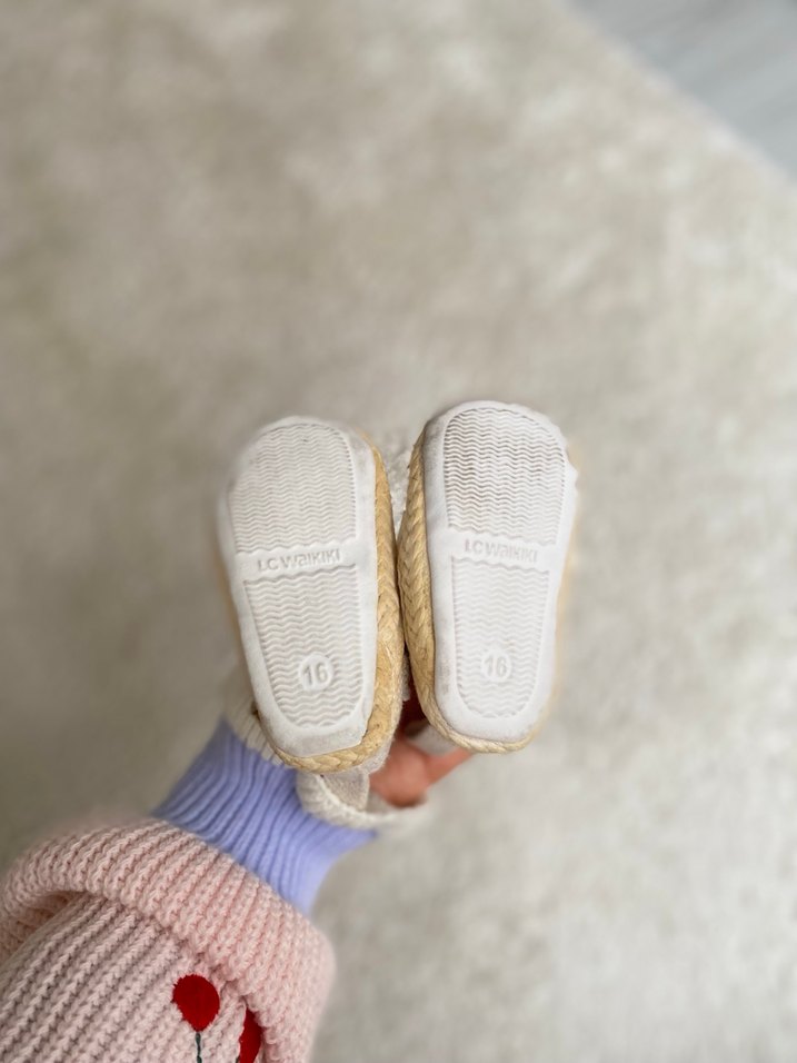 LCW STEPS Hasır Tabanlı Kız Bebek İlk Adım Ayakkabısı - Görsel 3