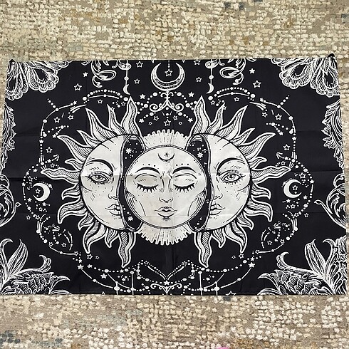 CarpeButik Ay ve güneş meditasyon duvar halısı