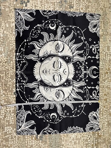 Beden CarpeButik Ay ve güneş meditasyon duvar halısı