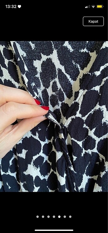 m Beden Leopar desen mini elbise