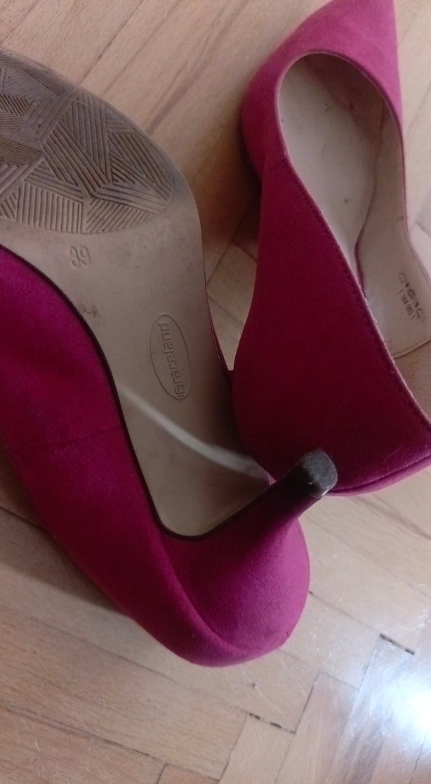 Pembe Süet Stiletto Topuklu Kadın Ayakkabı - Görsel 5