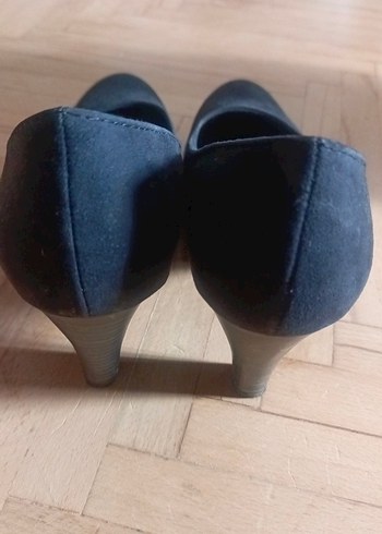 Siyah Süet Topuklu Kadın Stiletto - Görsel 5