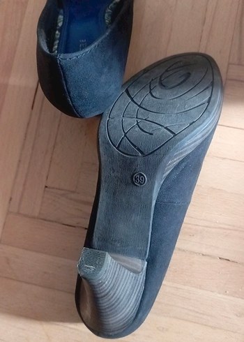 Siyah Süet Topuklu Kadın Stiletto - Görsel 6