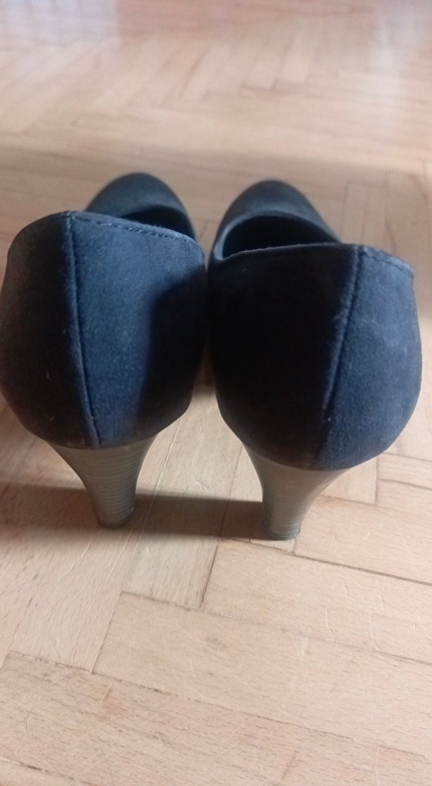 Siyah Süet Topuklu Kadın Stiletto - Görsel 5