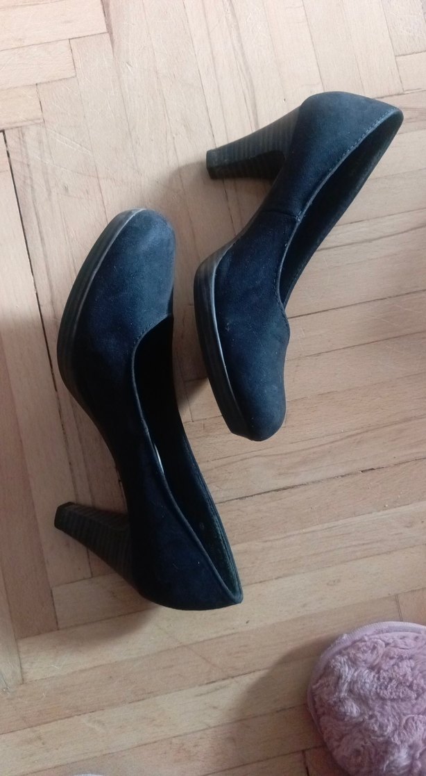 Siyah Süet Topuklu Kadın Stiletto - Görsel 2