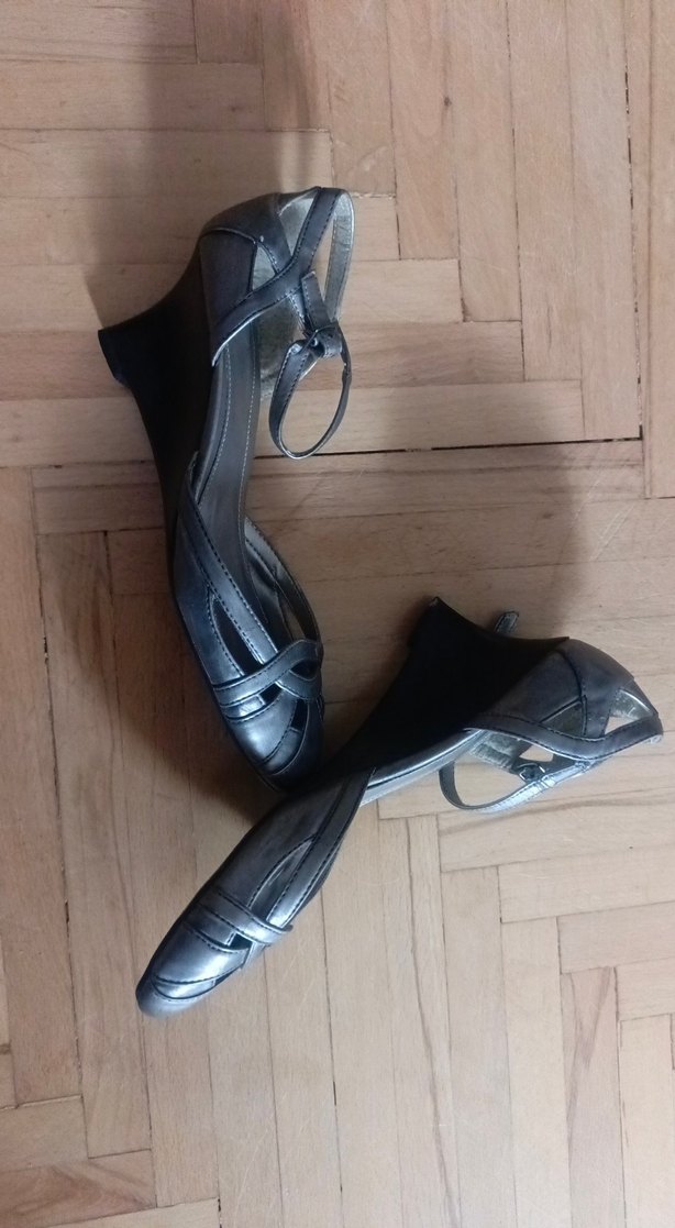 Gri Kadın Dolgu Topuklu Ayakkabı - Görsel 2