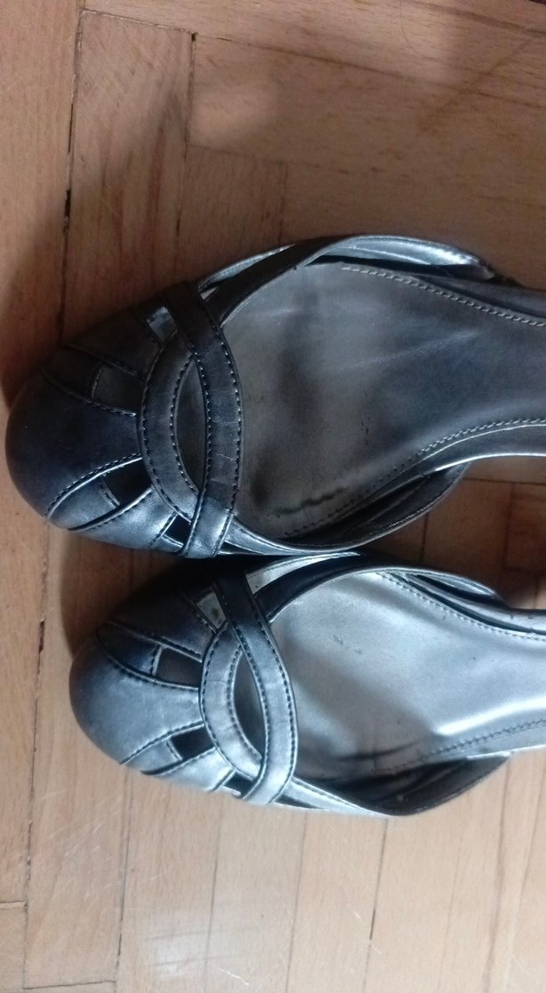 Gri Kadın Dolgu Topuklu Ayakkabı - Görsel 4