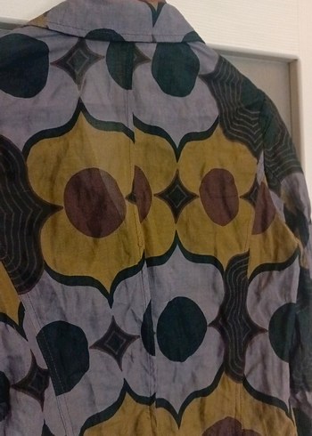 Düğmeli Çok Renkli Kadın Ceket - Görsel 7