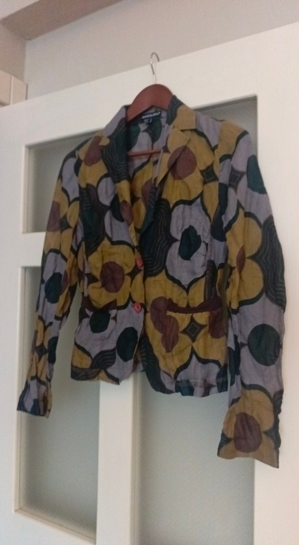 Düğmeli Çok Renkli Kadın Ceket - Görsel 4