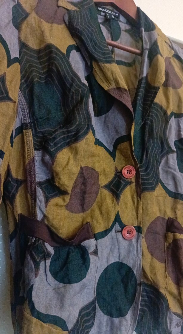 Düğmeli Çok Renkli Kadın Ceket - Görsel 3