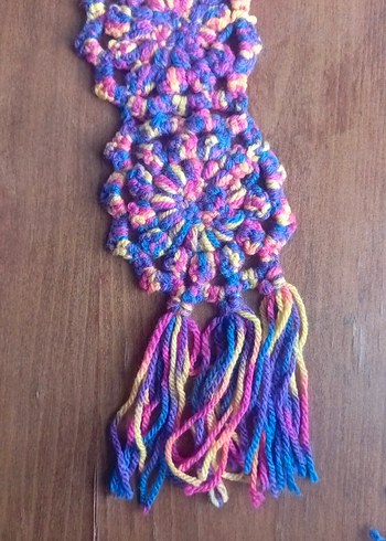 Renkli Örgü Atkı - Görsel 2