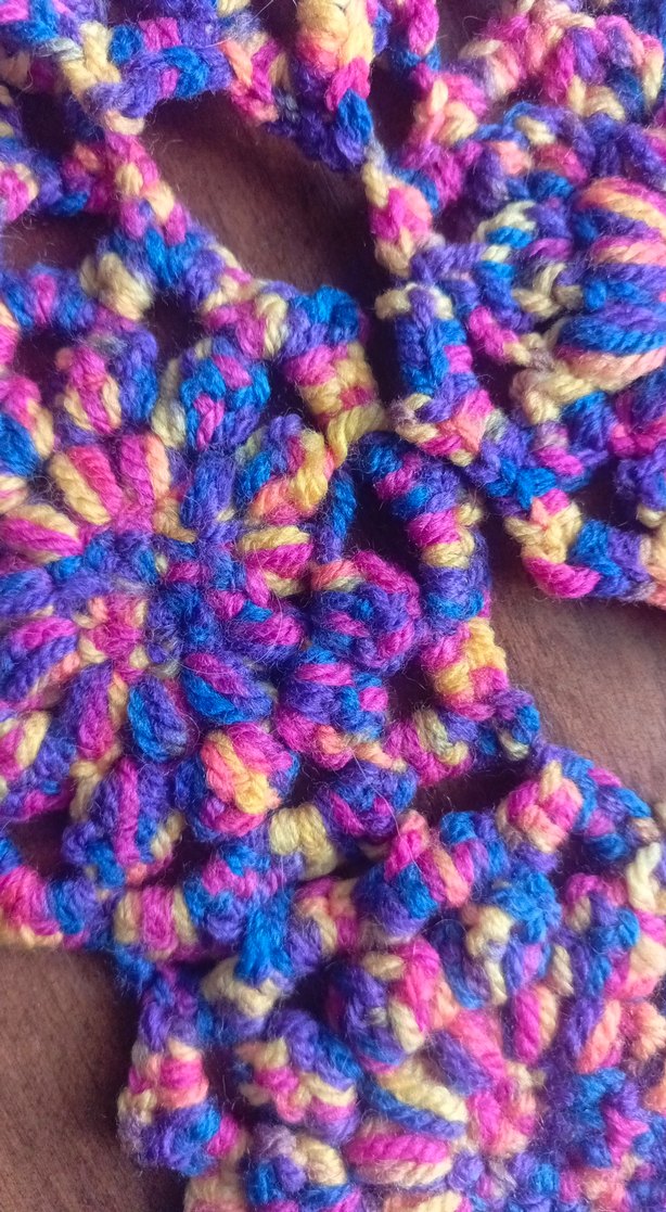 Renkli Örgü Atkı - Görsel 3