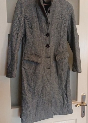 Gri Kadın Kaban - Görsel 7