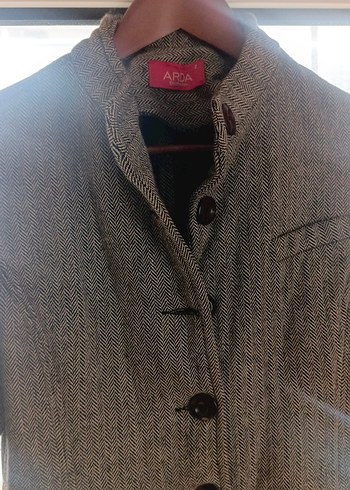 Gri Kadın Kaban - Görsel 6