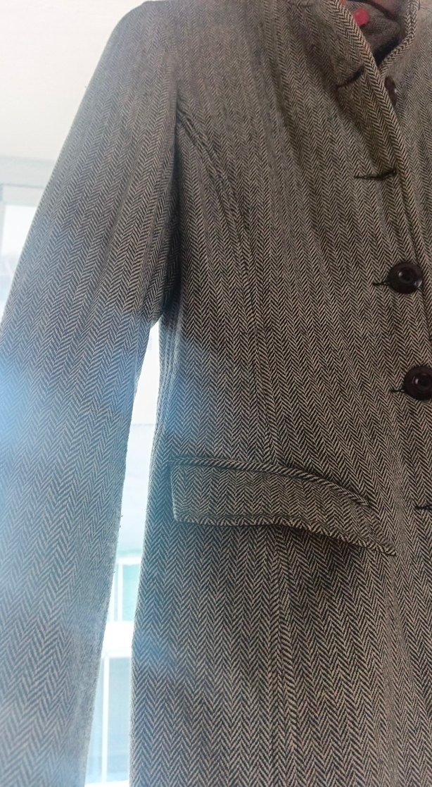 Gri Kadın Kaban - Görsel 5