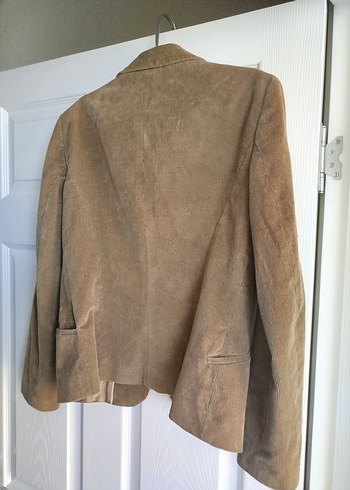 36 Beden camel Renk Fabrika Marka Kadife Ceket