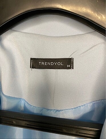 Trendyol & Milla Trendyol milla mavi crop blazer ceket
