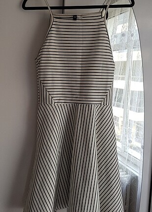 H&M çizgili yazlık elbise