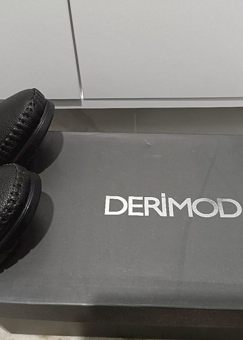 Derimod Siyah Deri Erkek Ayakkabı - Görsel 6