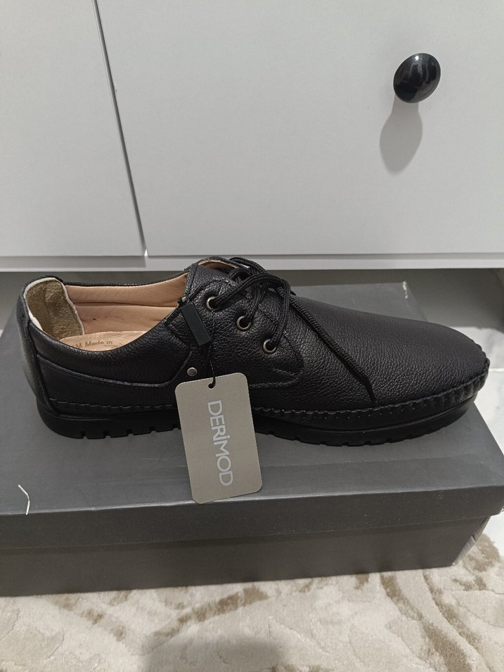 Derimod Siyah Deri Erkek Ayakkabı - Görsel 3