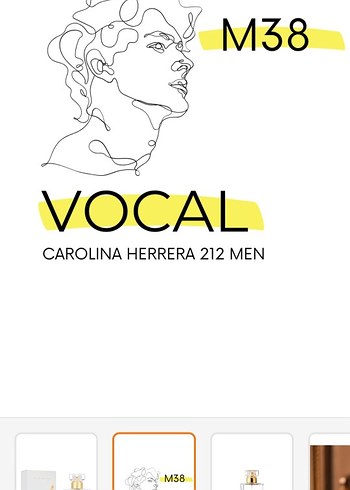 Vocal M38 Erkek Parfümü 75 ml - Görsel 2