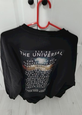 Siyah Baskılı Erkek Sweatshirt - Görsel 3