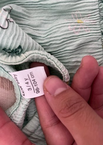 LC Waikiki Mavi Nakışlı Bohem Kız Elbisesi