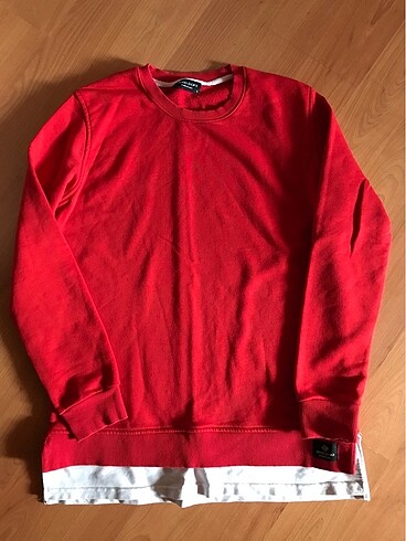 Kırmızı renk Erkek Basic Sweatshirt