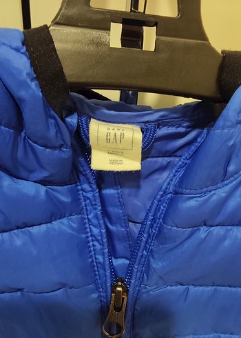 Parlak Mavi Erkek Çocuk Fermuarlı Mont - Görsel 3