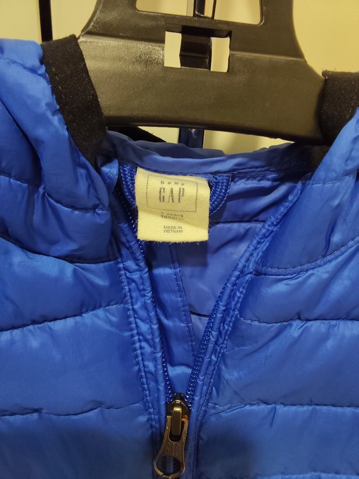 Parlak Mavi Erkek Çocuk Fermuarlı Mont - Görsel 3