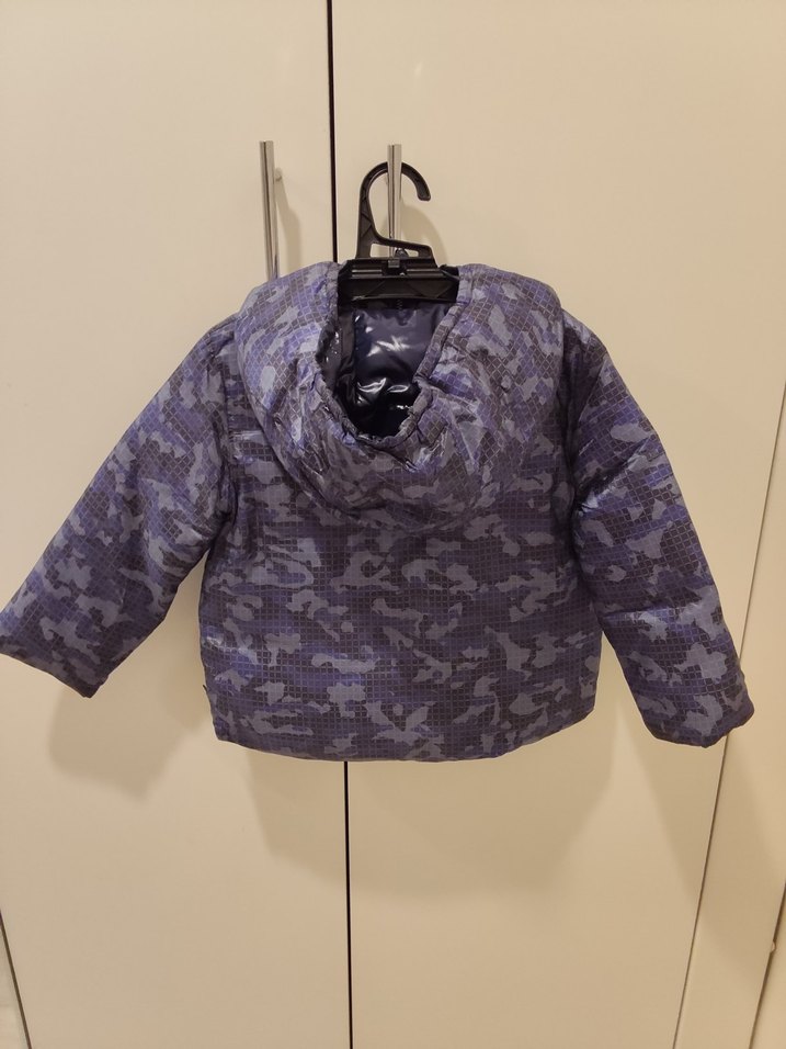 Lacivert Kamuflaj Erkek Çocuk Mont - Görsel 2