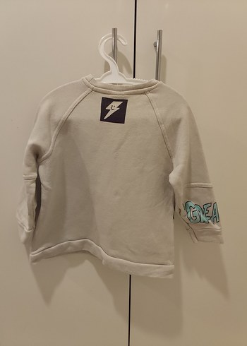 Baskılı Erkek Çocuk Gri Sweatshirt - Görsel 2