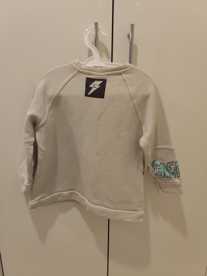 Baskılı Erkek Çocuk Gri Sweatshirt - Görsel 2