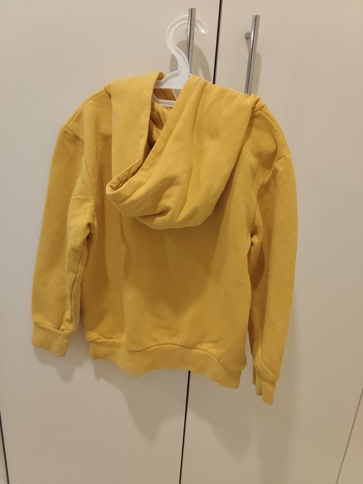 Sarı Erkek Çocuk Kapüşonlu Sweatshirt - Görsel 2