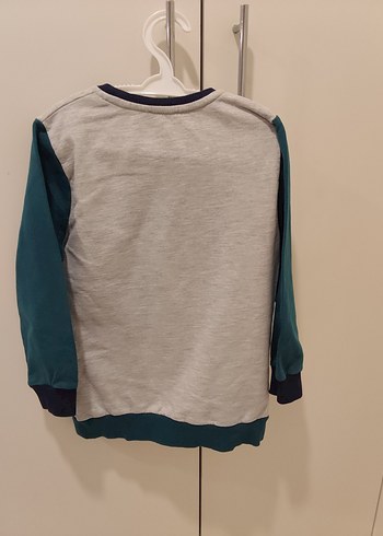 Erkek Çocuk Gri Baskılı Sweatshirt - Görsel 2